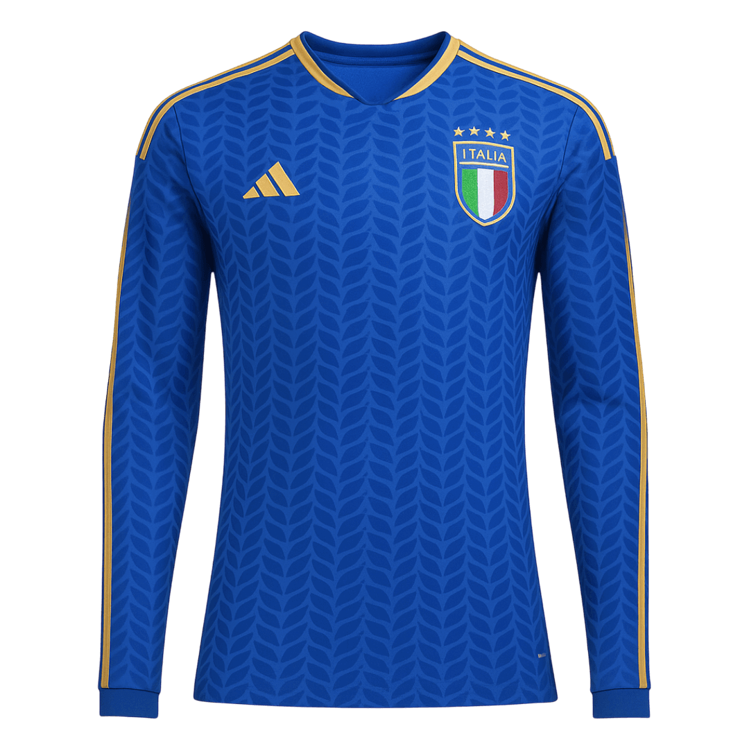 Italy Casa Manga comprida Camisa 2026 Azul