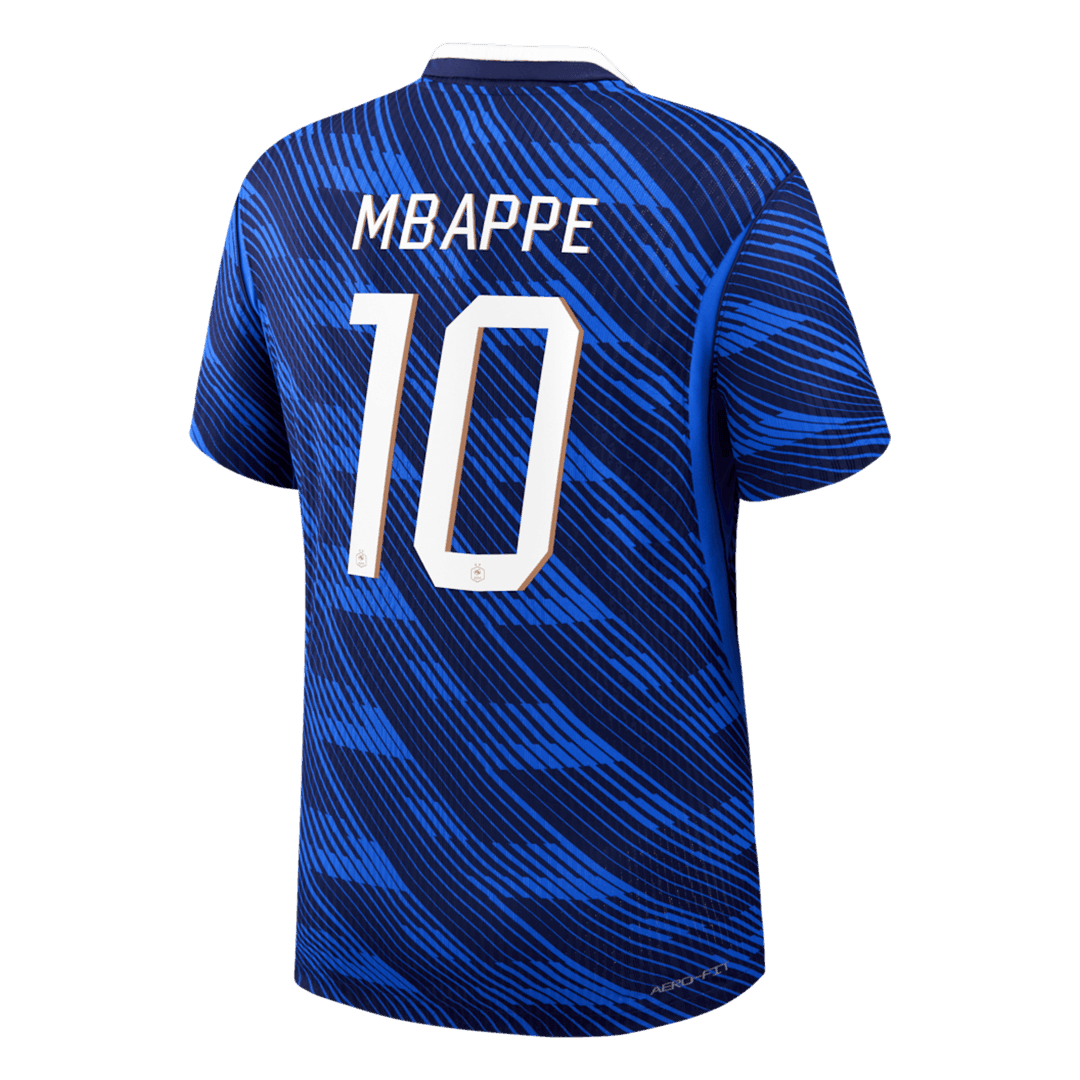 Versão do Jogador MBAPPE #10 France Casa Copa do Mundo Futebol Camisas 2026 Azul