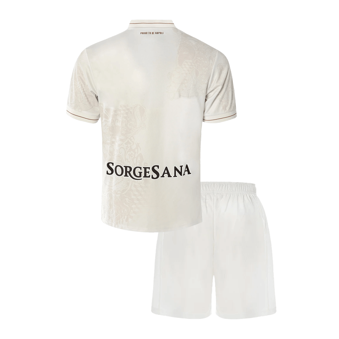 Napoli
Fora
Camisas Infantis
Conjunto 2025/26
Branco