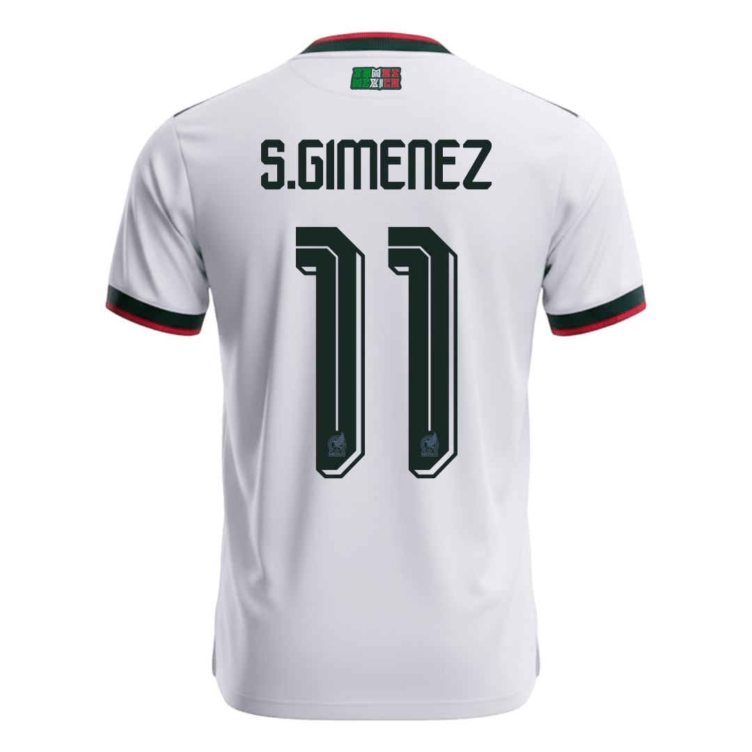 S.GIMENEZ #11 Mexico Fora Copa do Mundo Camisa 2026 Branco