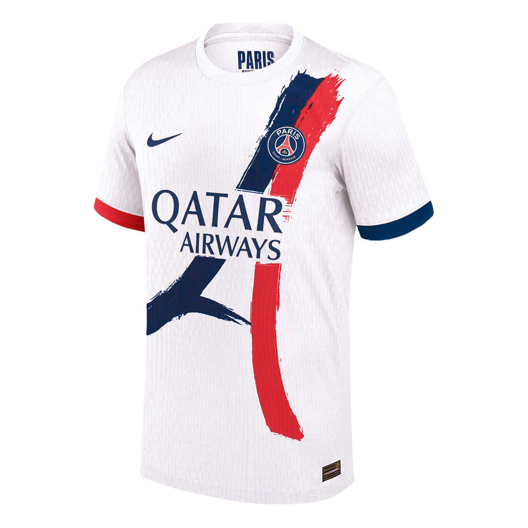 Jogador HAKIMI #2 PSG Fora Futebol Camisas 2025/26 Branco