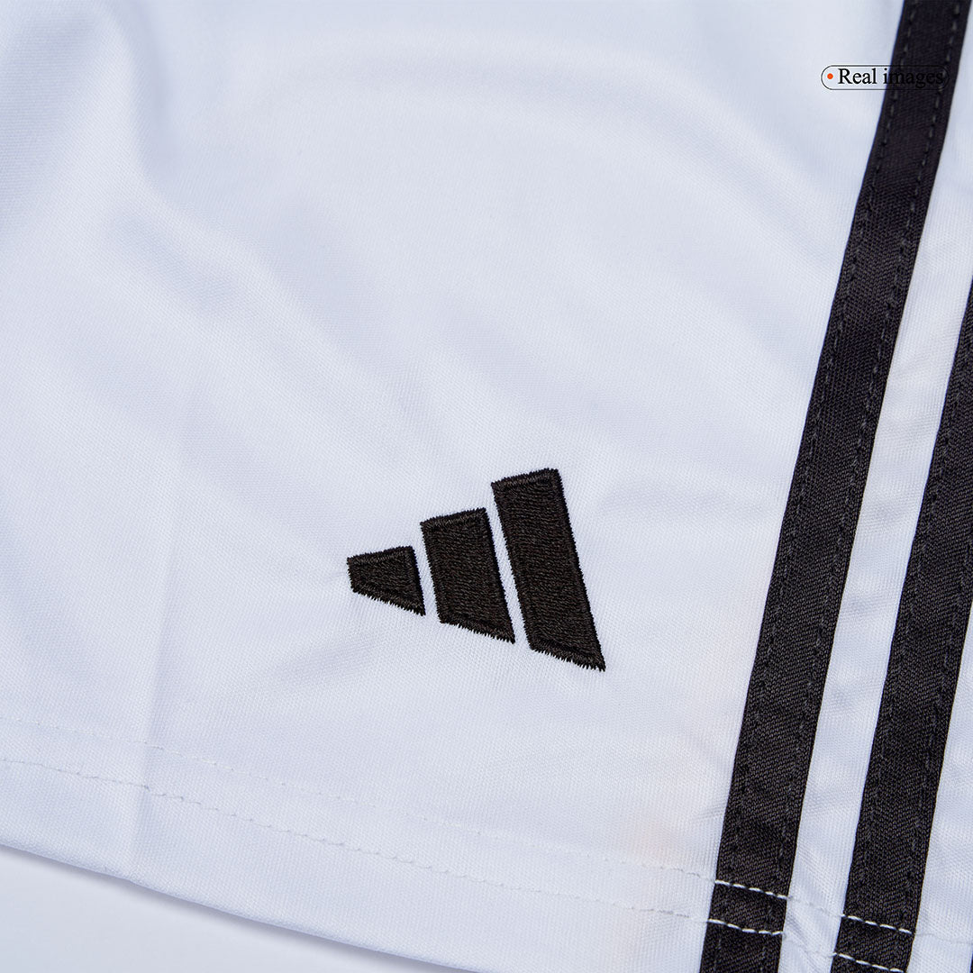 Infantil Real Madrid Casa Futebol Camisa Conjunto(Camisa+Calção) 2025/26 Branco