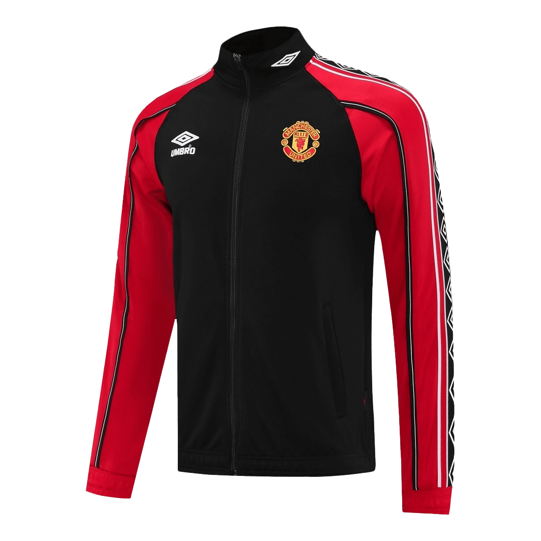 Manchester United Treino Jaqueta Conjunto (Jaqueta + Calças) 2025/26 Vermelho&Preto