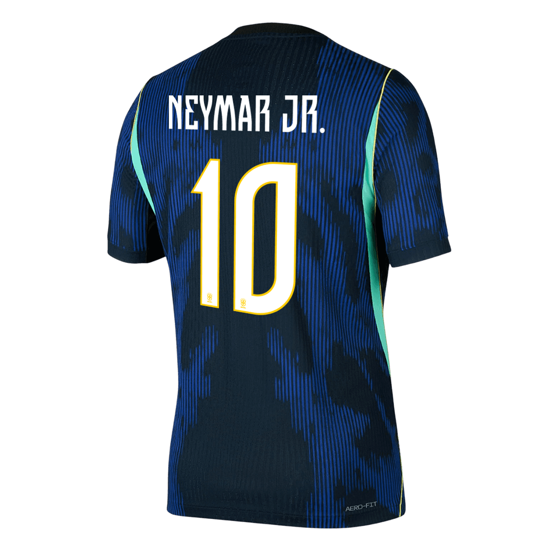 Versão do Jogador NEYMAR JR. #10 Brazil Fora Copa do Mundo Futebol Camisas 2026 Marinha
