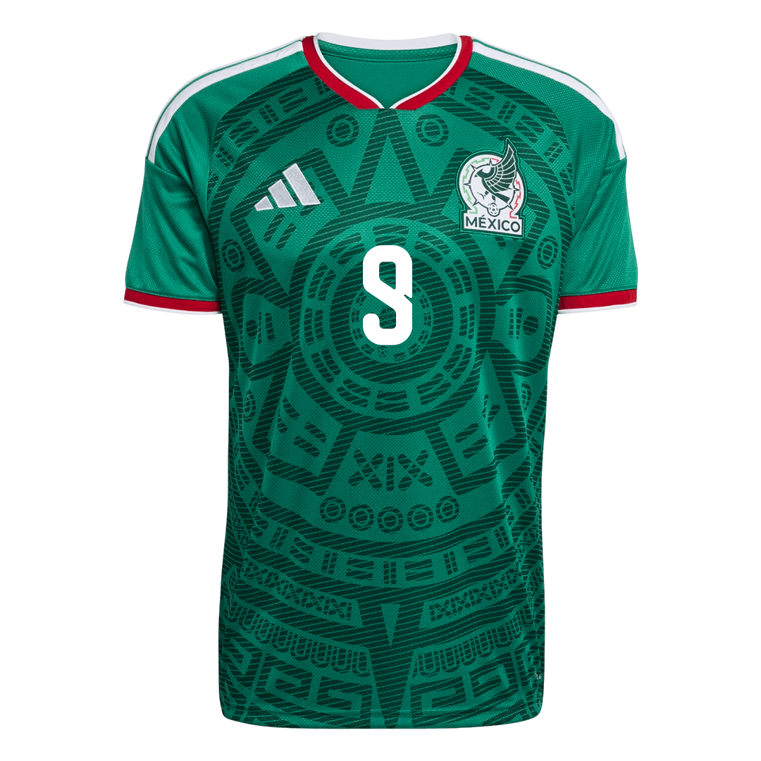 Raúl #9 Mexico Casa Camisa 2026 Verde