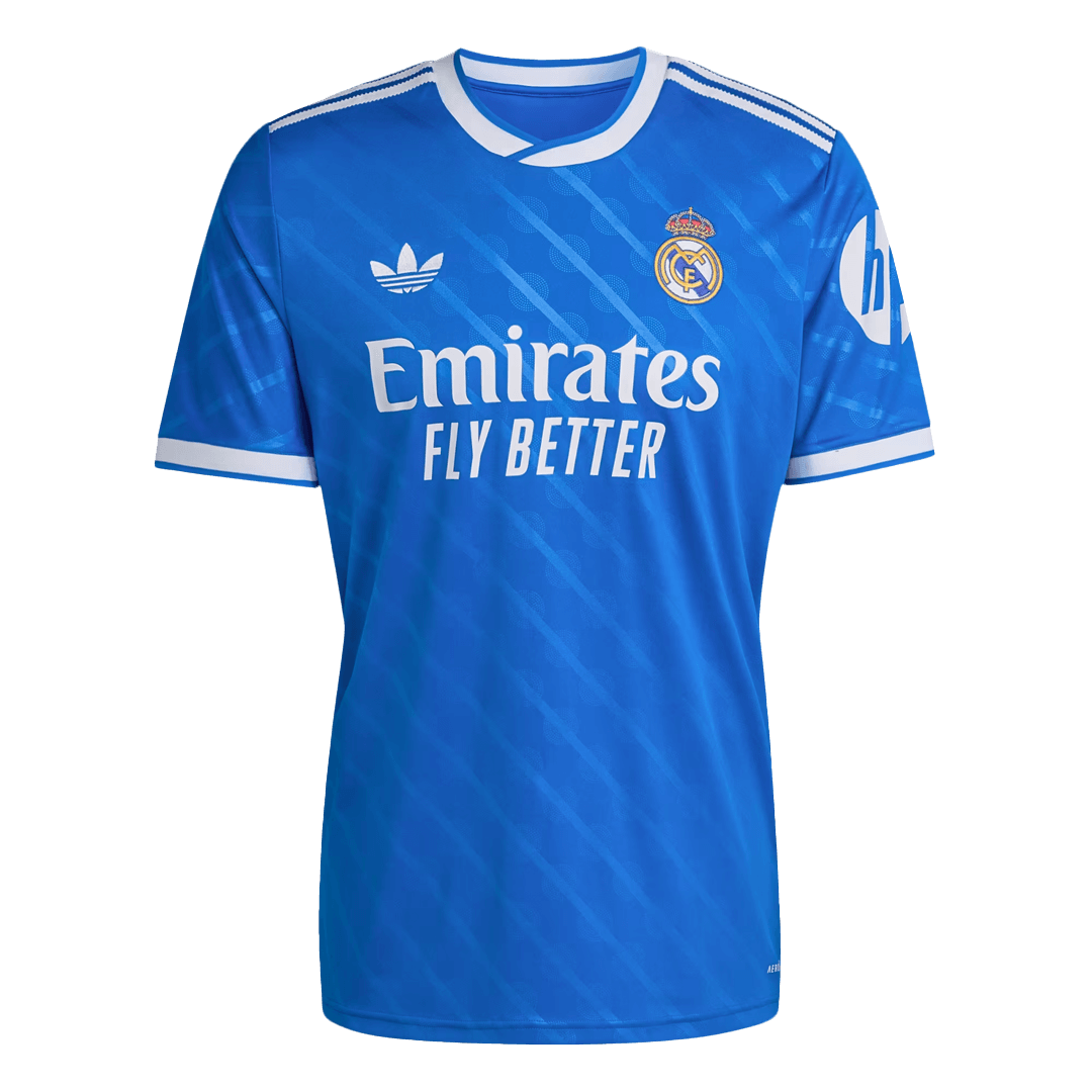 MBAPPÉ #10 Real Madrid Fora Terceira Camisa 2025/26- Azul