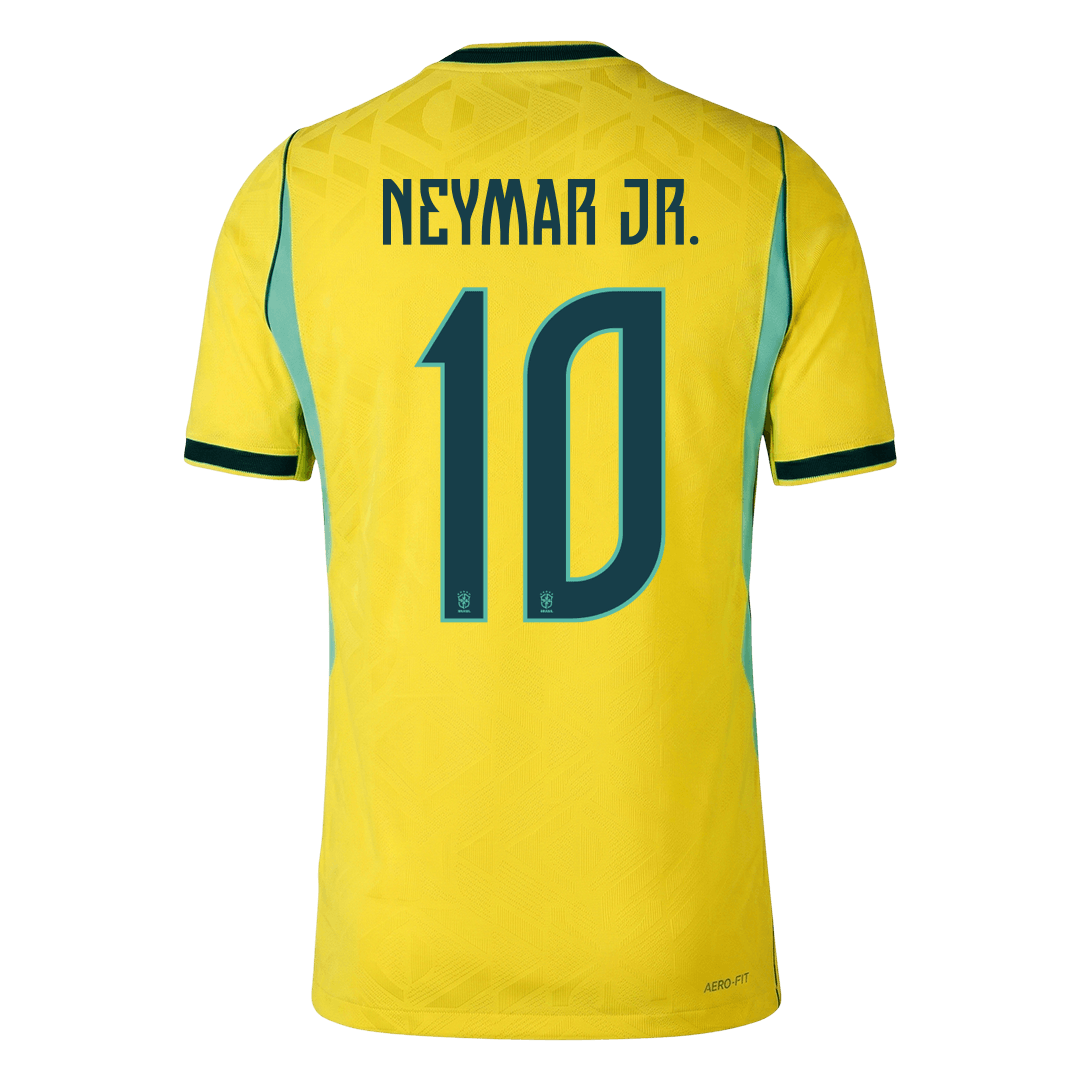 Versão do Jogador NEYMAR JR. #10 Brazil Casa Copa do Mundo Futebol Camisas 2026 Amarelo