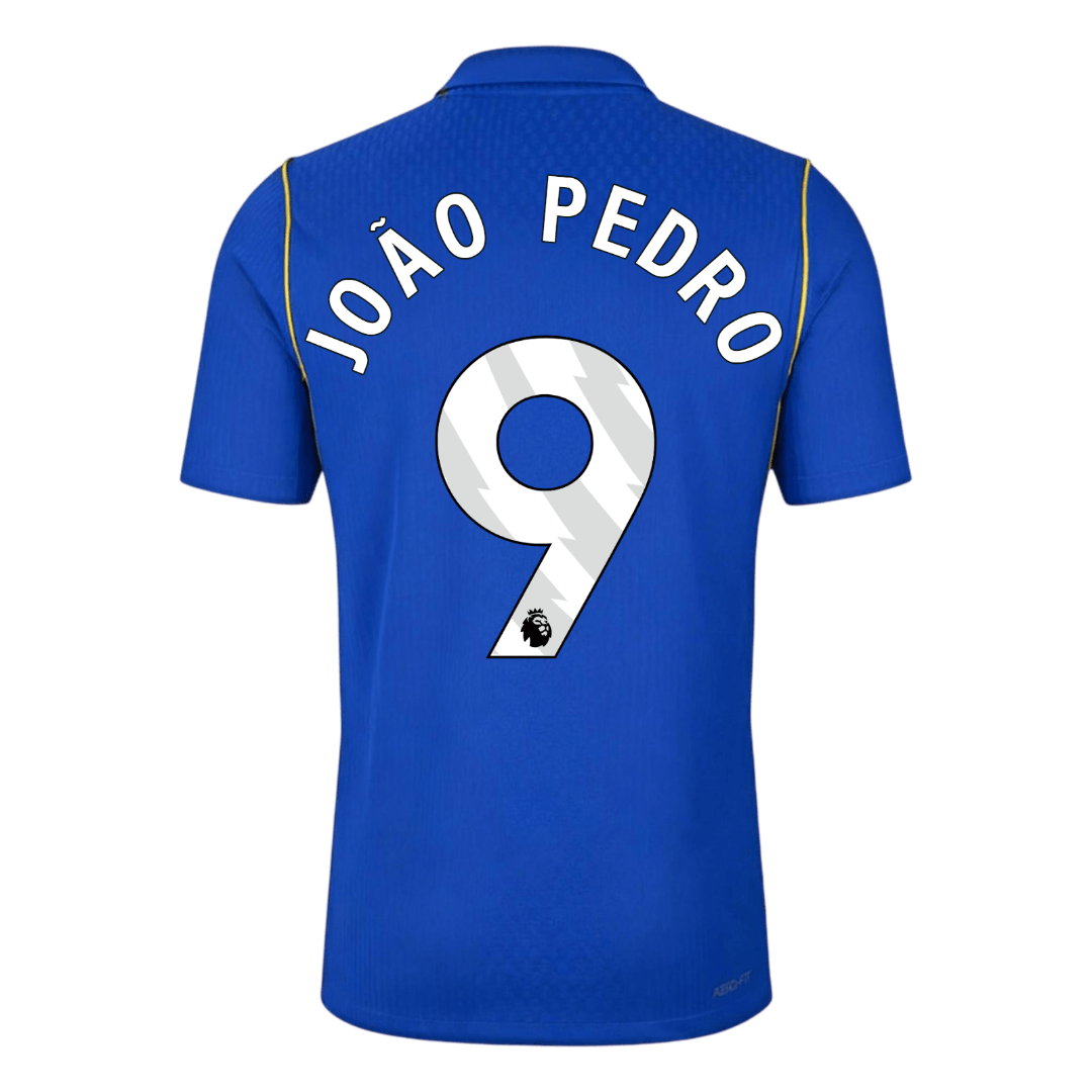 Versão do Jogador JOÃO PEDRO #9 Chelsea Casa Futebol Camisas 2026/27 Azul