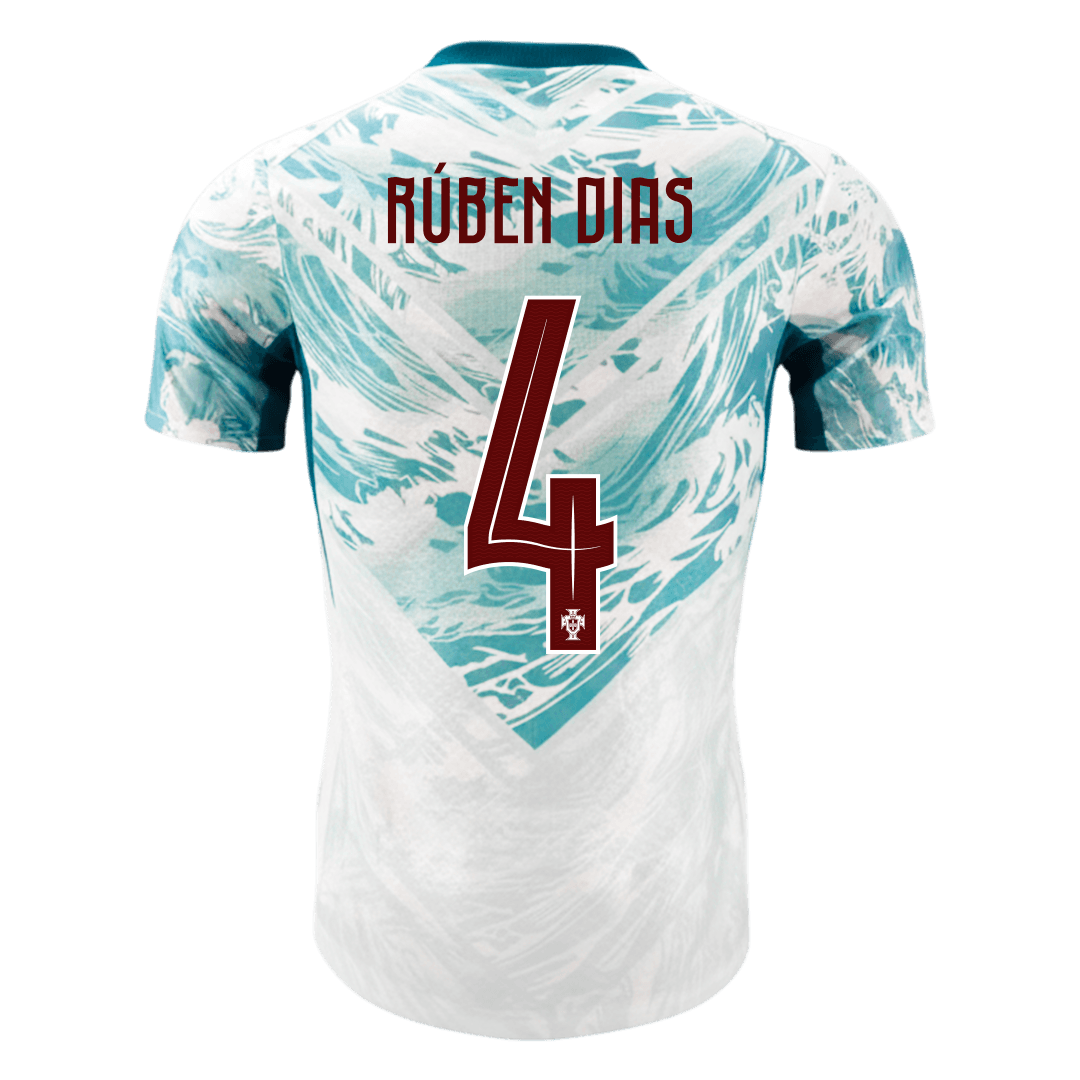 Versão do Jogador RÚBEN DIAS #4 Portugal Fora Copa do Mundo Futebol Camisas 2026