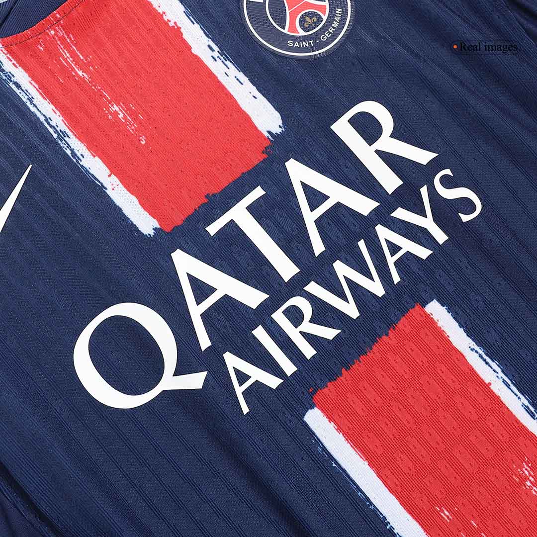 Autêntico BARCOLA #29 PSG Casa UCL Futebol Camisas 2024/25 Marinha - UCL