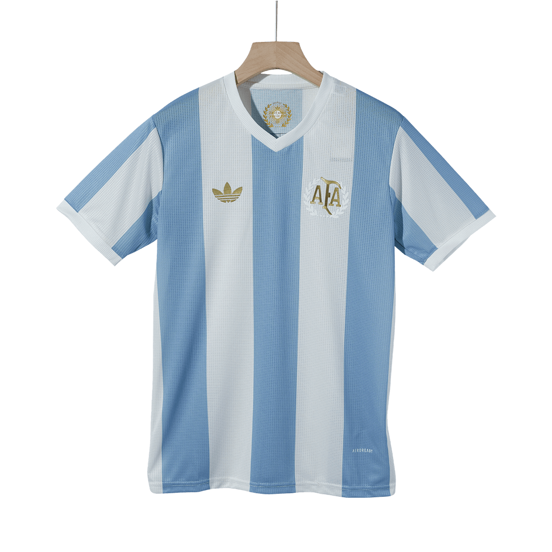 Camisola de futebol MESSI #10 Argentina personalizada 2024 50th aniversário