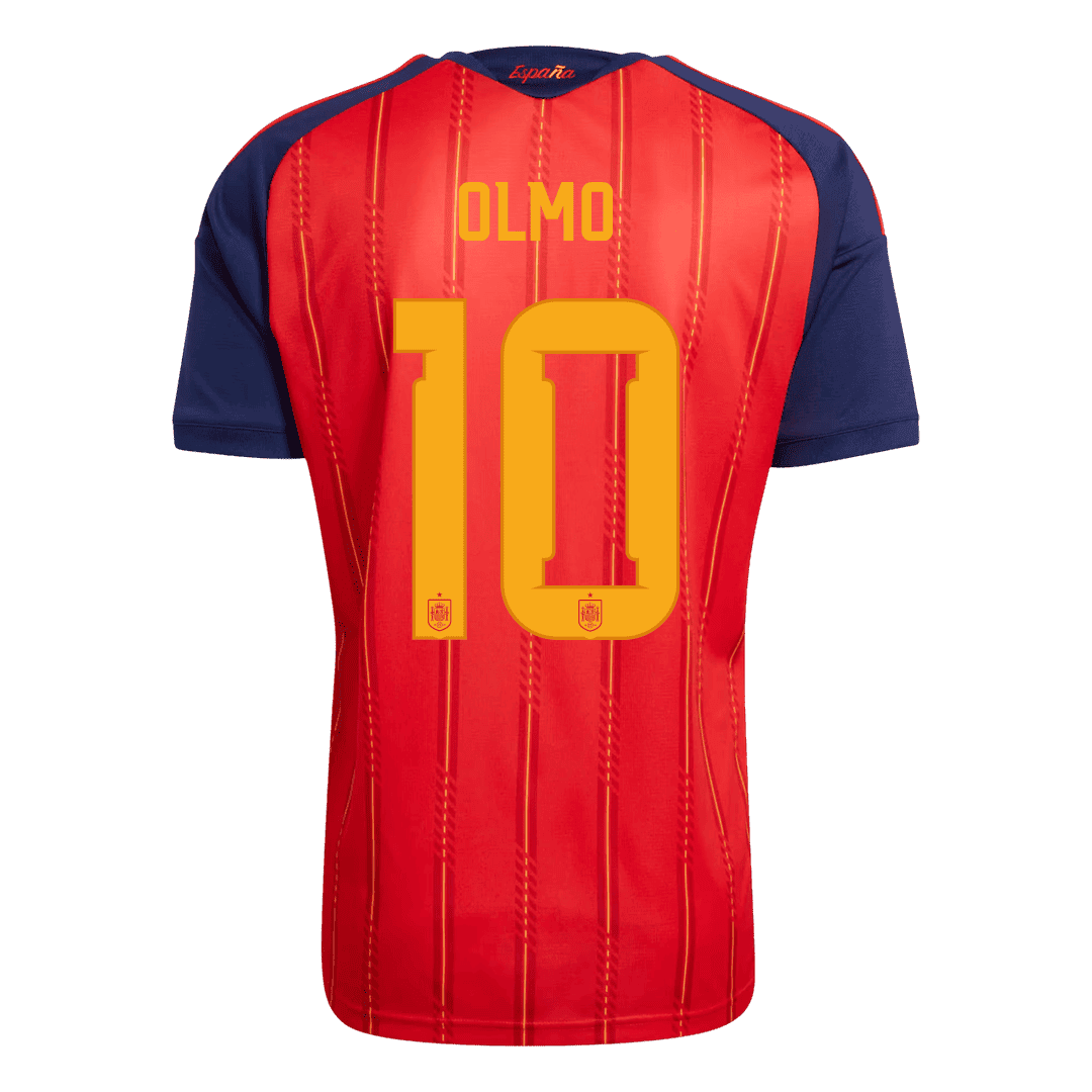 OLMO #10 Spain Casa Copa do Mundo Camisa 2026 Vermelho
