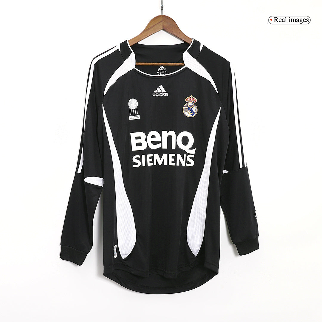 Camiseta retro de visitante de fútbol del Real Madrid BECKHAM #23 2006/07