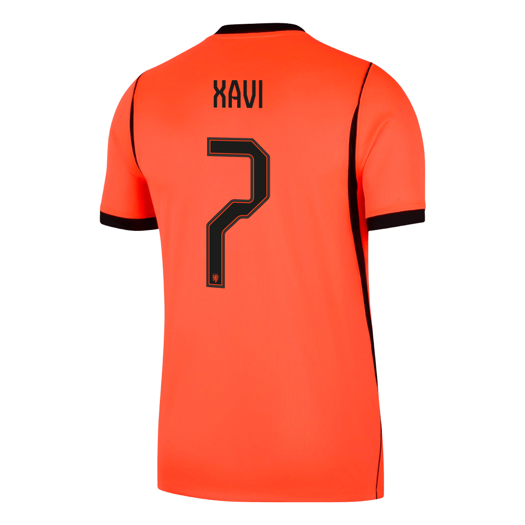 XAVI #7 Netherlands Casa Copa do Mundo Camisa 2026 Laranja
