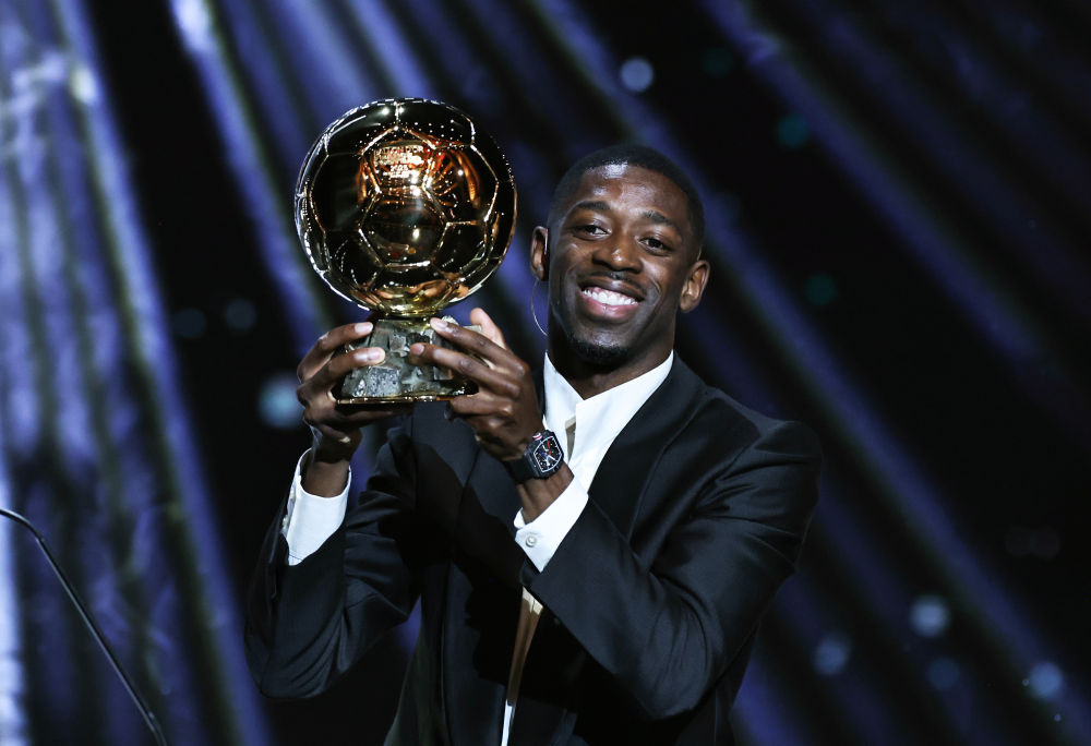 Dembele ganhou o Globo de Ouro pela primeira vez