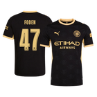 Versão do Jogador FODEN #47 Manchester City Fora Futebol Camisas 2026/27 Preto - UCL