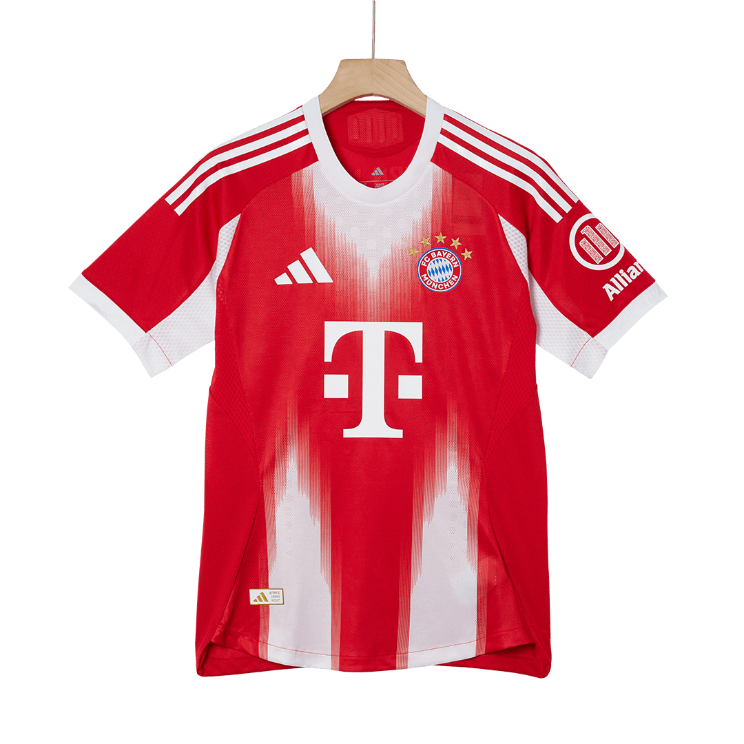 Autêntico UPAMECANO #2 Bayern Munich Casa Futebol Camisas 2025/26 Vermelho
