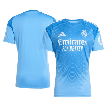 Real Madrid Goleiro Futebol Camisa 2025/26 Azul