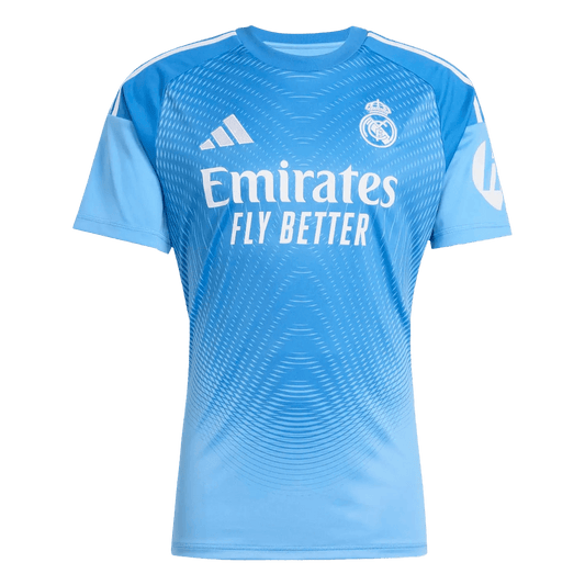 Real Madrid Goleiro Futebol Camisa 2025/26 Azul