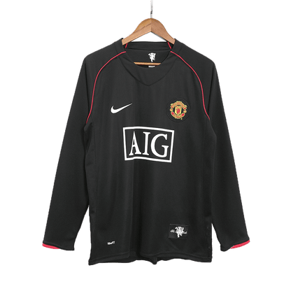 Camisola Retro do Manchester United RONALDO #7 Fora de Casa Camisola de Futebol 2007/08
