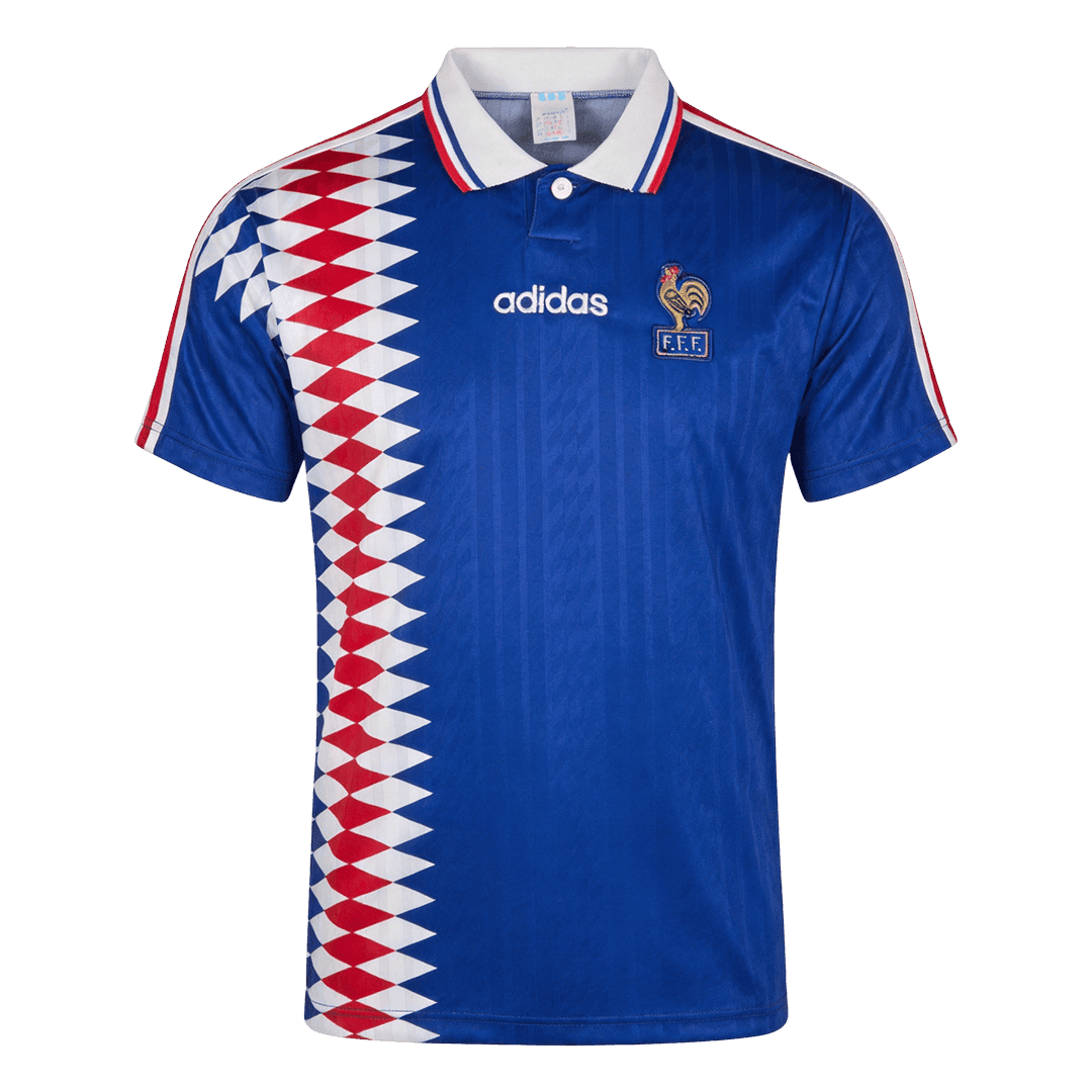 Retrô França Casa Camisa 1994 Azul