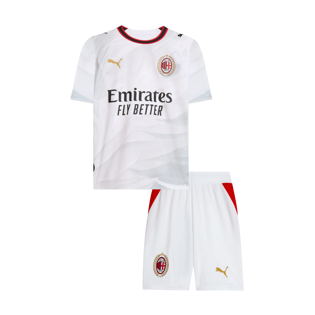 AC Milan Infantil 
 Fora Futebol Camisa 2026/27 Branco