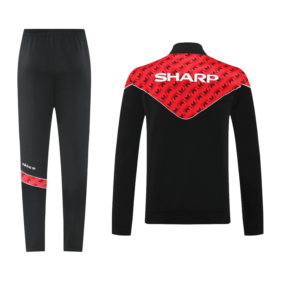 Manchester United Treino Jaqueta Conjunto (Jaqueta + Calças) 2025/26 Vermelho&Preto