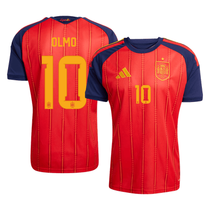 【Super Qualidade】OLMO #10 Spain
 Casa Futebol Camisa 2026 Vermelho