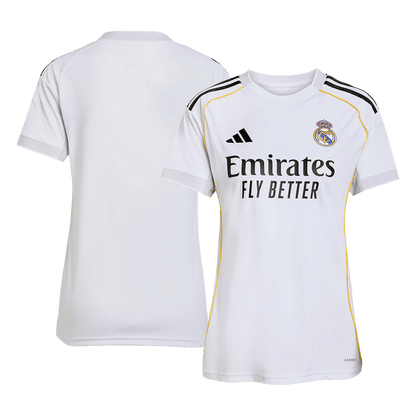 Mulheres Real Madrid Casa Futebol Camisa 2025/26 Branco