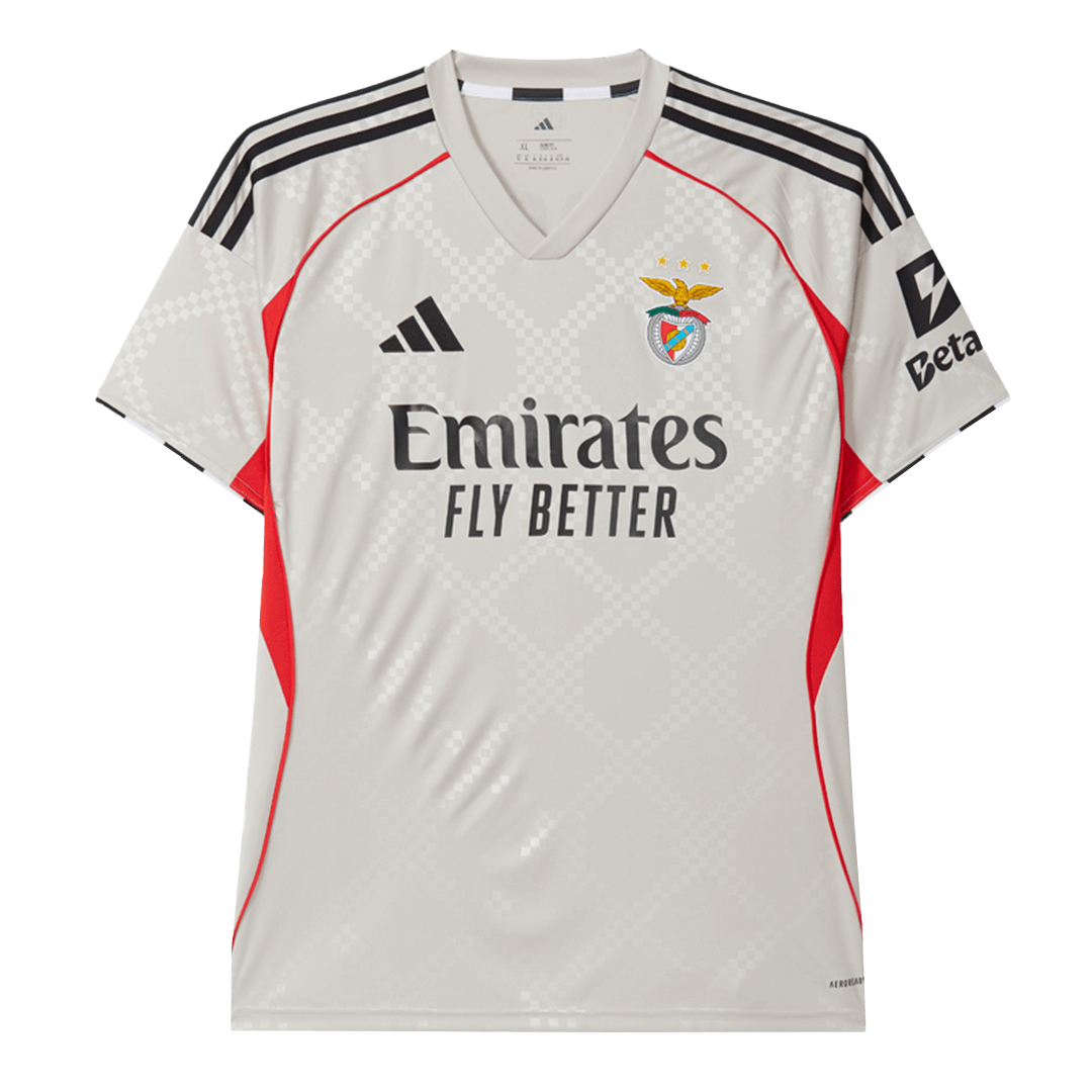 Benfica Fora Camisa 2025/26 bege