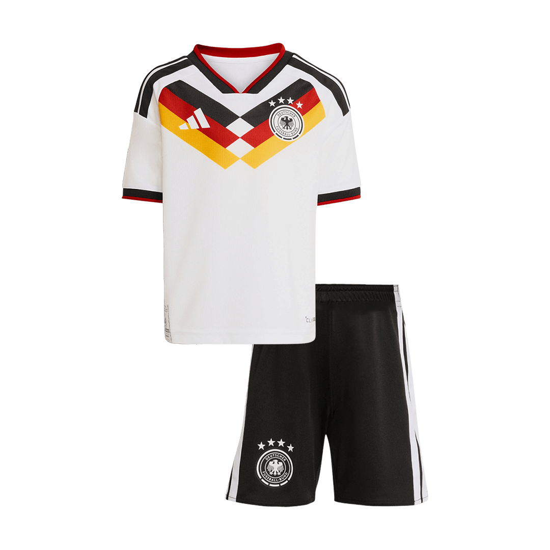 Germany Infantil 
 Casa World Cup Futebol Camisa Conjunto (Camisa+Shorts) 2026 Branco