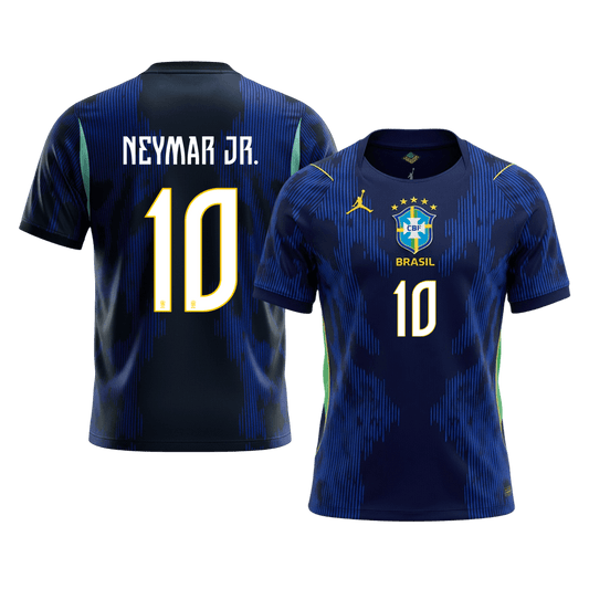 NEYMAR JR. #10 Brazil Fora Copa do Mundo Camisa 2026 Marinha