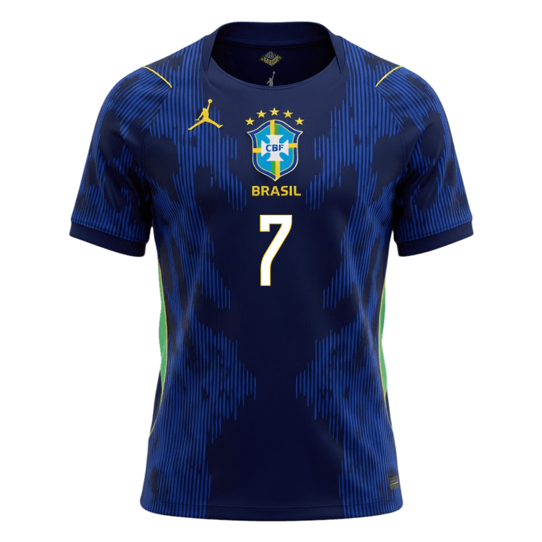 VINI JR. #7 Brasil Fora Camisa 2026 Marinha