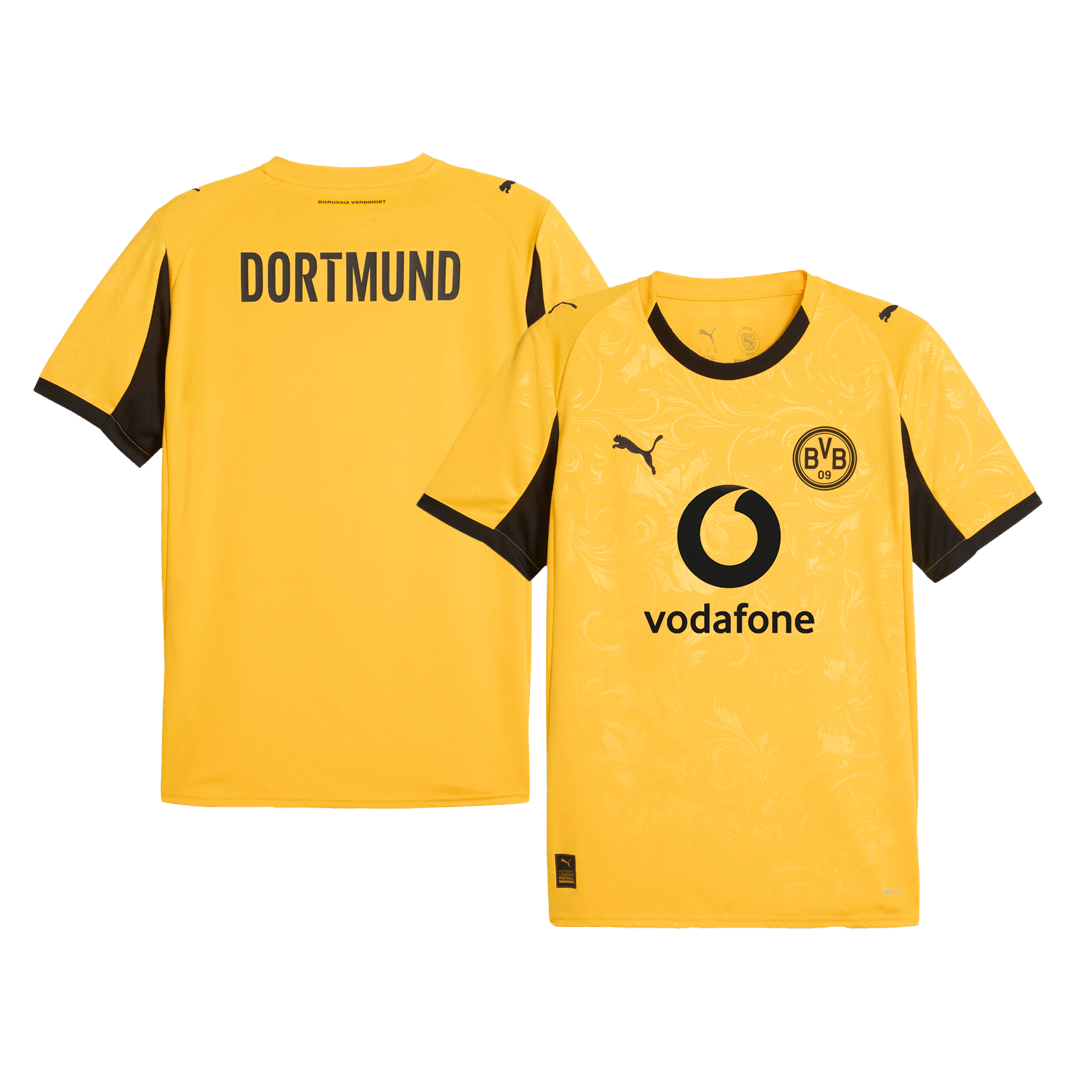 Borussia Dortmund Temporada Copa Camisa de Manga Curta 2025/26 Amarela