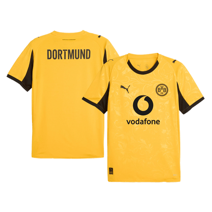 Borussia Dortmund Temporada Copa Camisa de Manga Curta 2025/26 Amarela