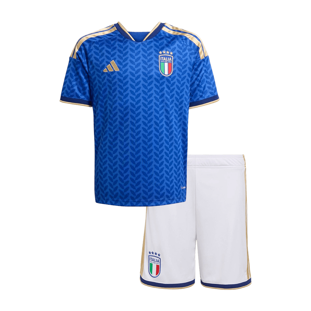 Italy Infantil 
 Casa Futebol Camisa Conjunto (Camisa+Shorts) 2025/26 Azul