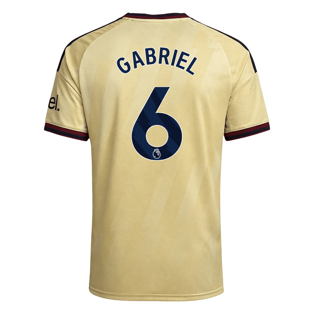 Versão do Jogador GABRIEL #6 Arsenal Terceira Futebol Camisas 2026/27 Amarelo