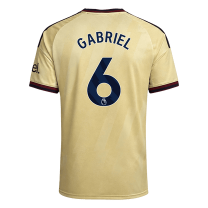Versão do Jogador GABRIEL #6 Arsenal Terceira Futebol Camisas 2026/27 Amarelo
