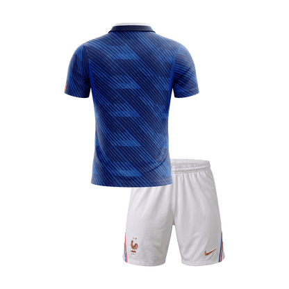France Infantil Casa Copa do Mundo Futebol Camisa Conjunto (Camisa+Shorts) 2026 - camisola de futebol para adeptos - imagem 2