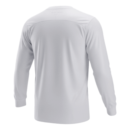 Retrô Portugal Fora Manga Longa Camisa 2012 Branco