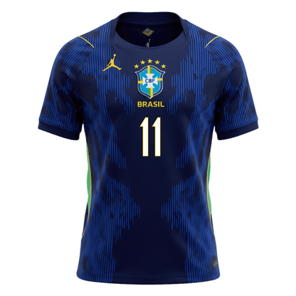 RAPHINHA #11 Brazil Fora Copa do Mundo Camisa 2026 Marinha