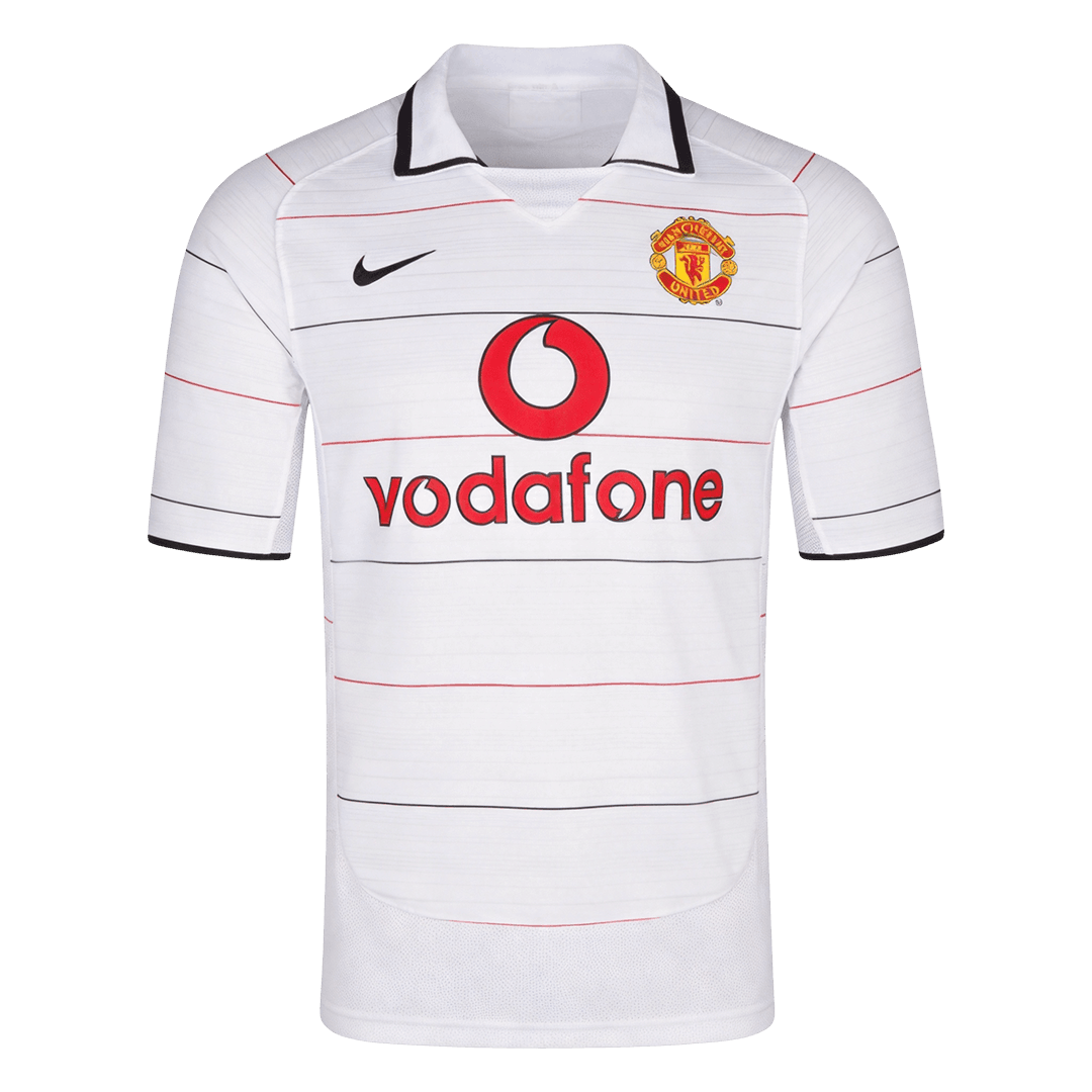 Retrô Manchester United Fora Camisa 2004/06 Branco