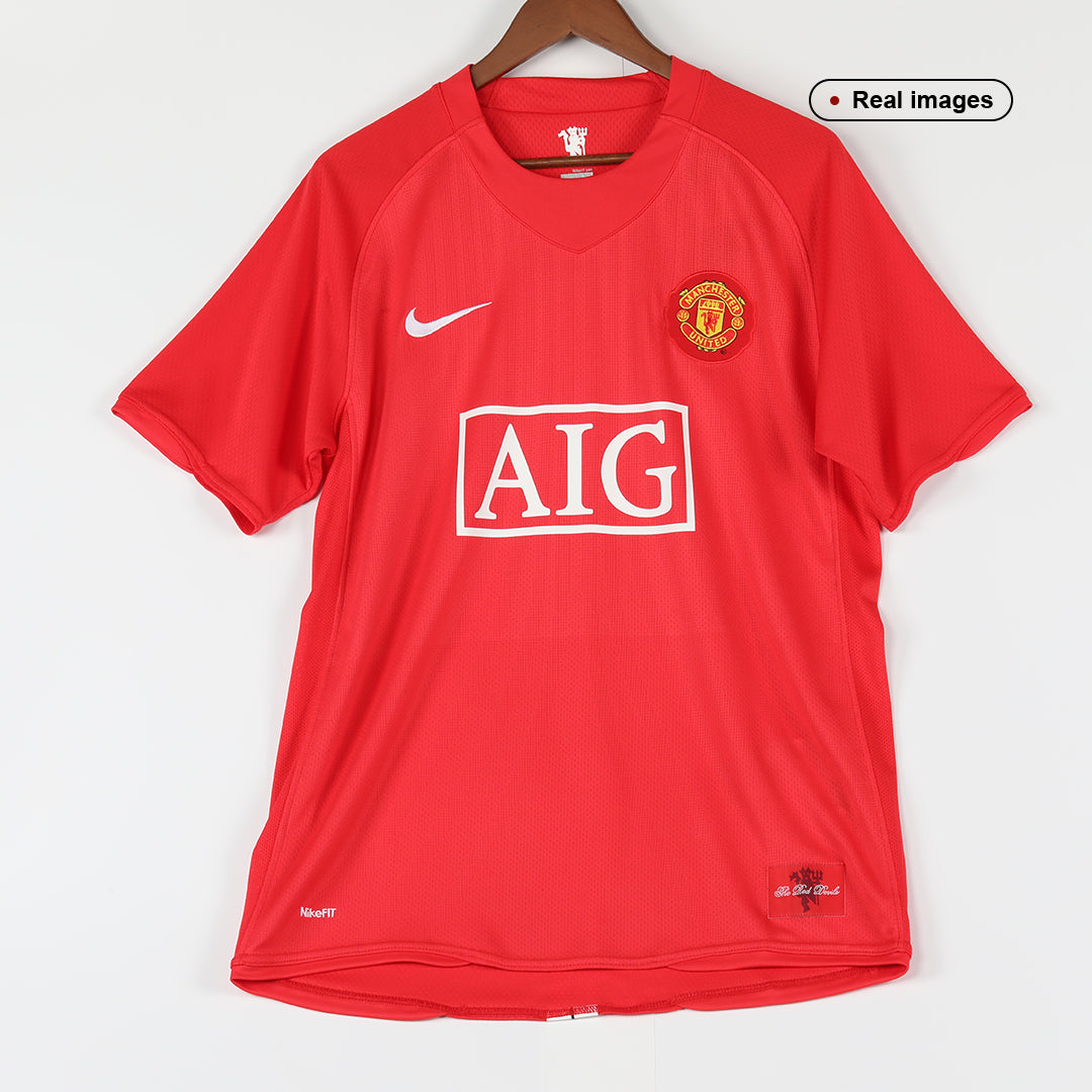 Manchester United Home 2007/08 Retro Football Shirt