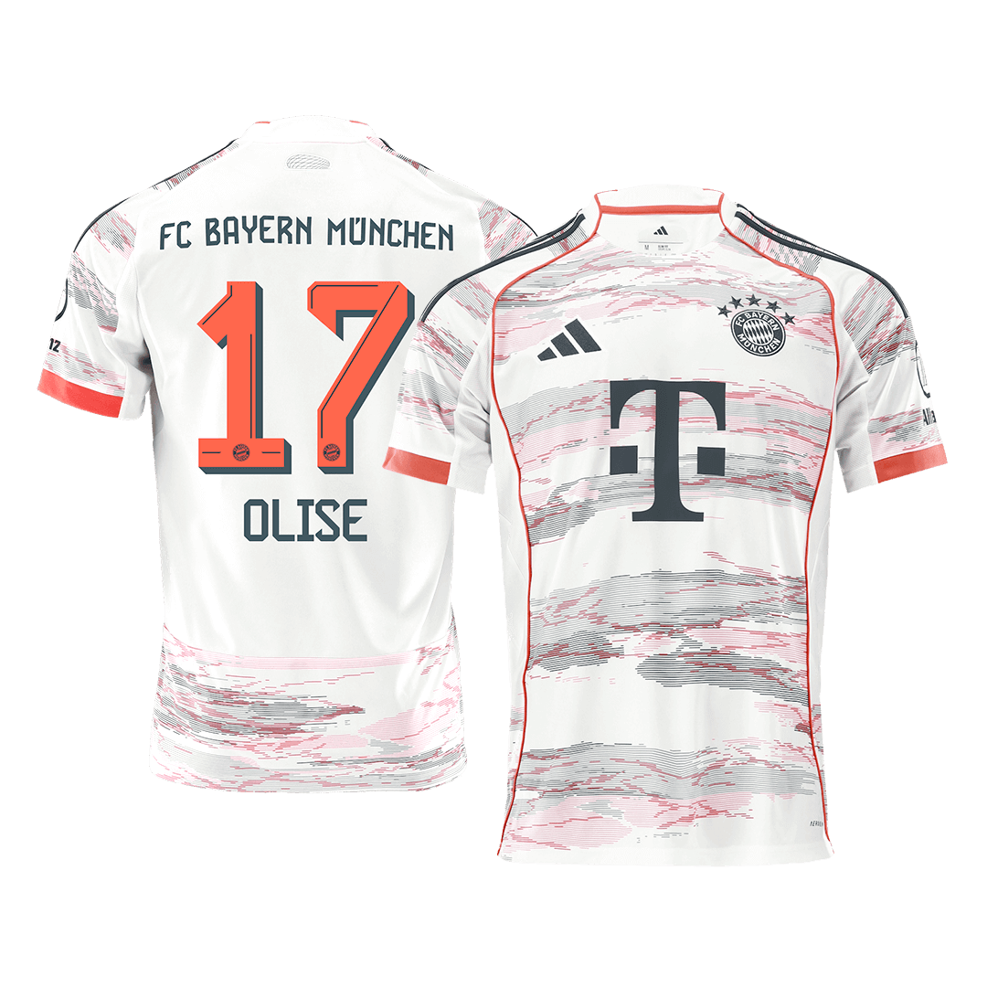OLISE #17 Bayern Munich Fora Camisa 2025/26 Branco
