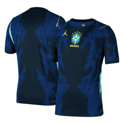 Versão do Jogador Brazil Fora Copa do Mundo Futebol Camisas 2026 Marinha - camisola de futebol para adeptos em