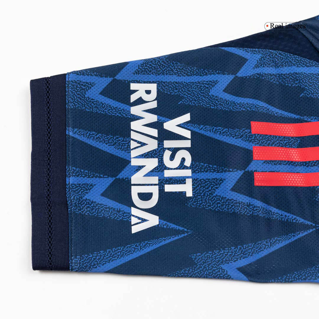 Autêntico ØDEGAARD #8 Arsenal Fora Futebol Camisas 2025/26 Azul