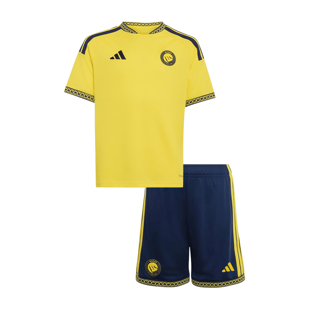 Al Nassr Infantil 
 Casa Futebol Camisa 2026/27 Amarelo