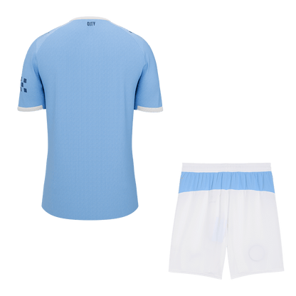 Manchester City Casa Camisa Conjunto (Camisa + Calções) 2025/26 Azul