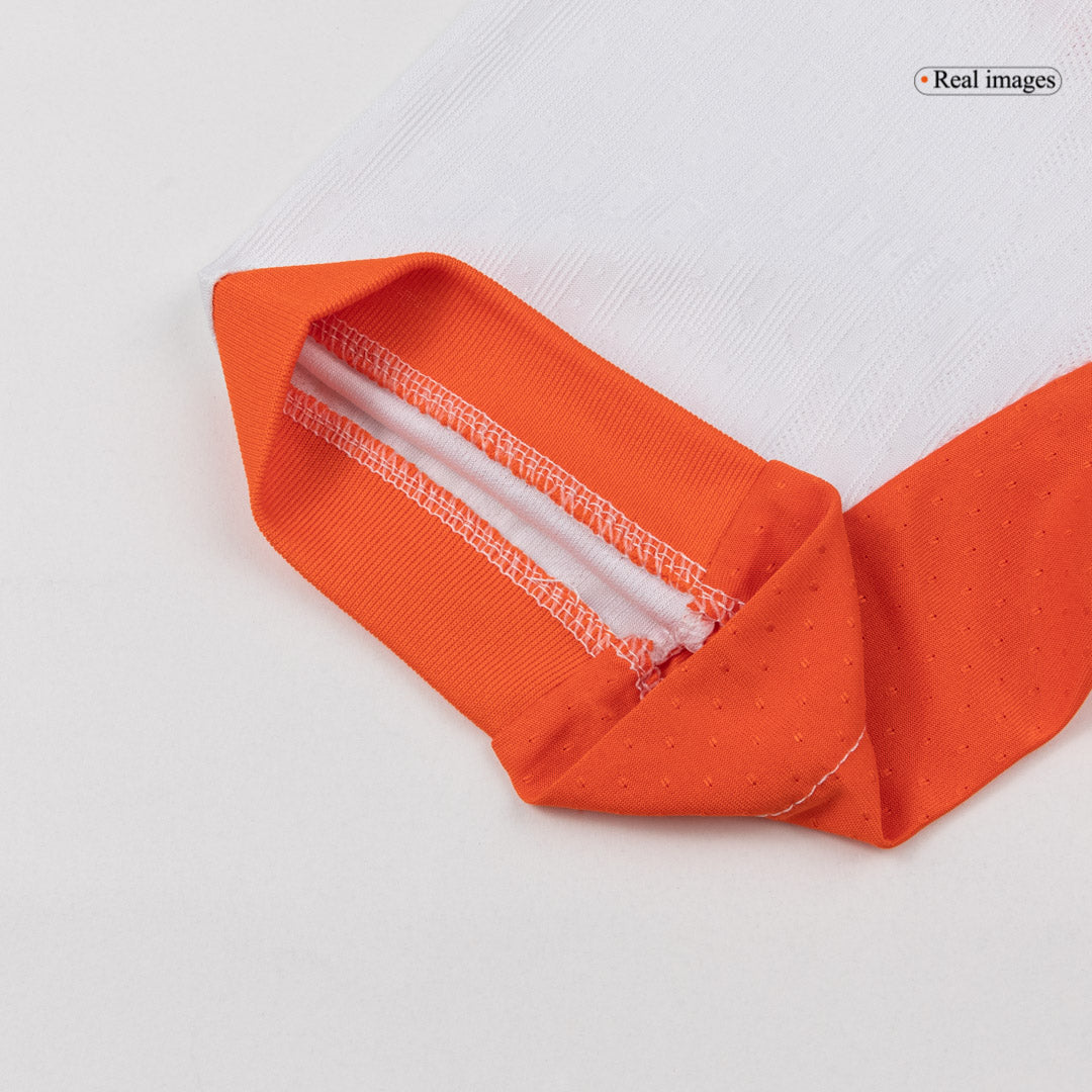Versão do Jogador VIRGIL #4 Netherlands Fora Copa do Mundo Futebol Camisas 2026 Branco