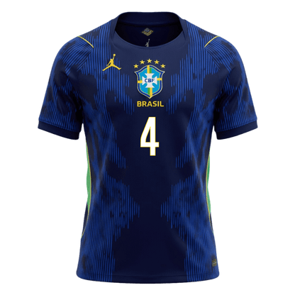 MARQUINHOS #4 Brazil Fora Copa do Mundo Camisa 2026 Marinha